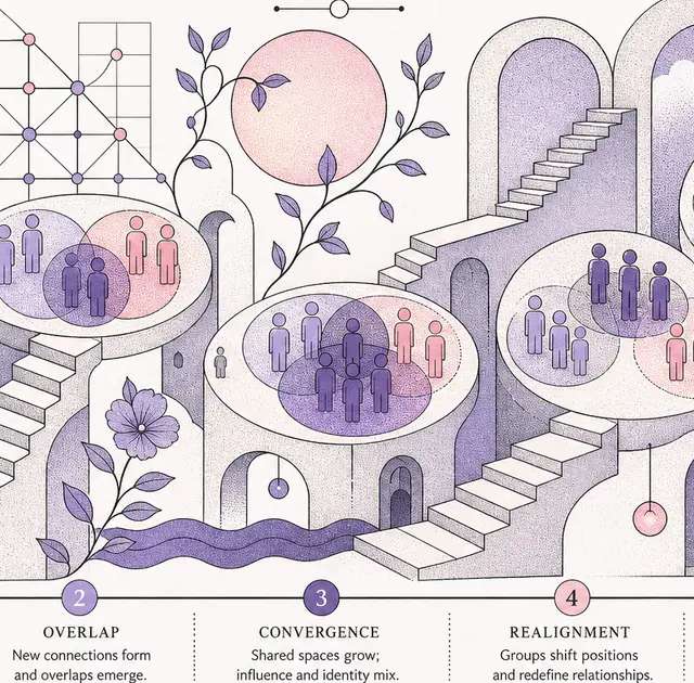 Friendship Cycles: Social Circles and Pinnacle Shifts
