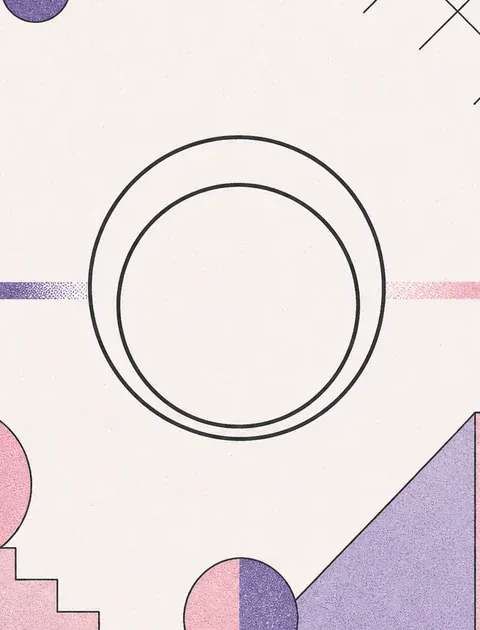 Two concentric circles slightly out of alignment with directional arrows showing an inner and outer pull in opposite directions