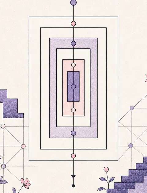Minimal nested rectangles intersecting a vertical chronological axis for family pattern analysis